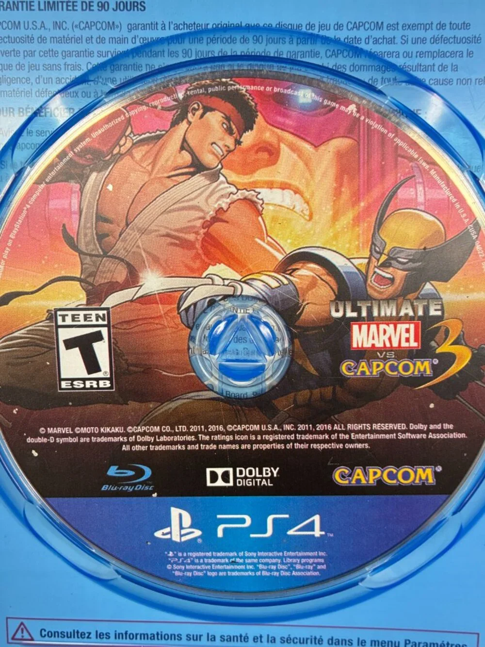 Ultimate Marvel Vs Capcom 3 PS4 2017 Complete CIB Capcom Fighting Game